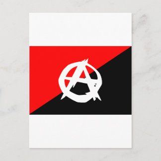 Cartão Postal Sinalizador anarquista com símbolo A