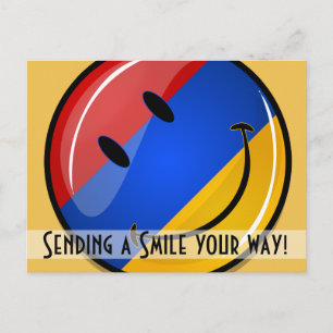 Cartão Postal Sinalizador armênio sorridente