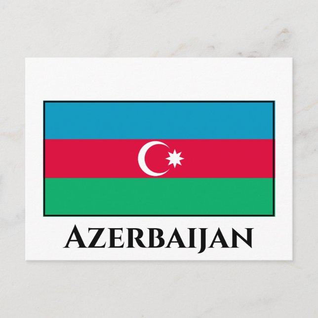 Cartão Postal Sinalizador Azerbaijão (Frente)