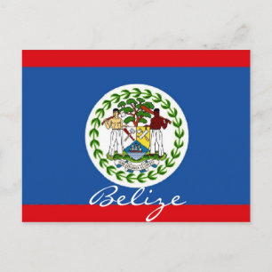 Cartão Postal Sinalizador Belize