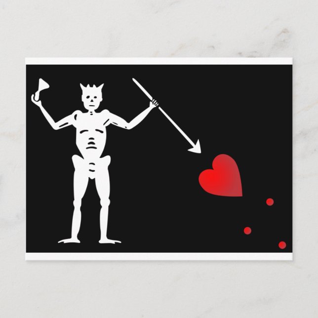 Cartão Postal Sinalizador BlackBeards (Edward Teach) (Frente)