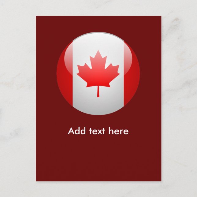 Cartão Postal Sinalizador Canadá (Frente)