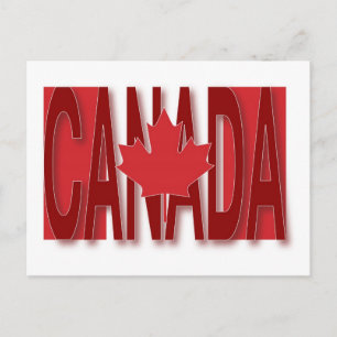Cartão Postal Sinalizador Canadá