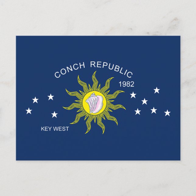 Cartão Postal Sinalizador da República de Conch (Frente)
