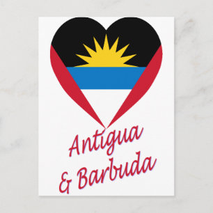 Cartão Postal Sinalizador de Antígua e Barbuda