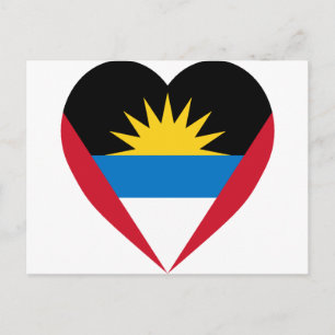 Cartão Postal Sinalizador de Antígua e Barbuda