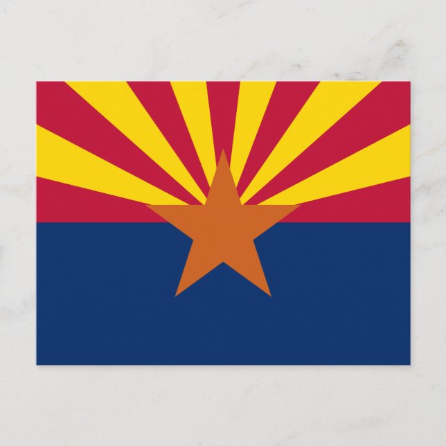 Cartão Postal Sinalizador de arizona: Definindo Star Sun, O Esta (Frente)