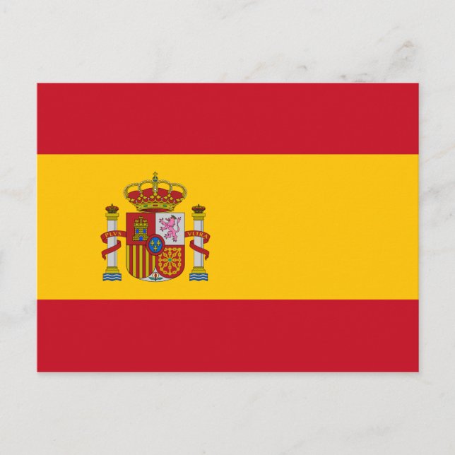 Cartão Postal sinalizador de espanha (Frente)