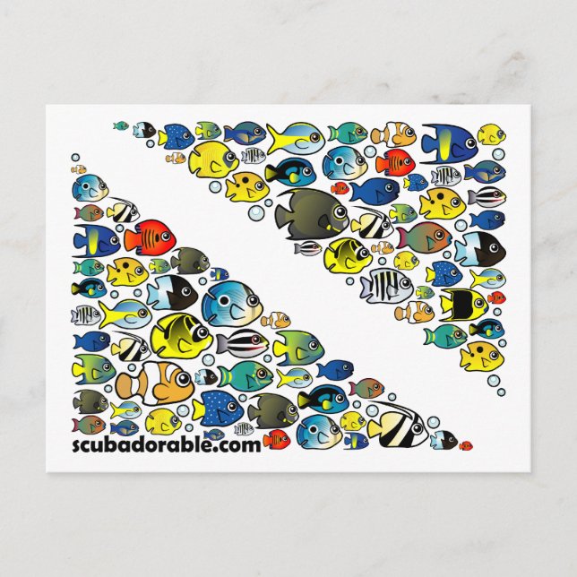 Cartão Postal Sinalizador de Mergulho Inativo (Frente)