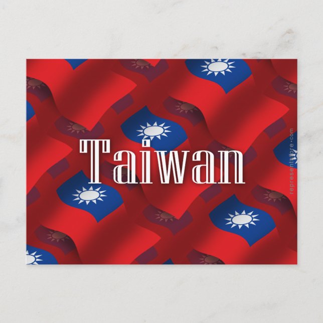 Cartão Postal Sinalizador de onda de Taiwan (Frente)