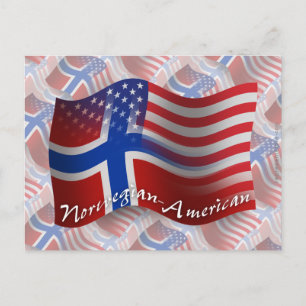 Cartão Postal Sinalizador de Onda Norueguês-Americano