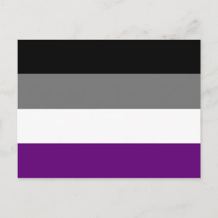 Cartão Postal Sinalizador de Orgulho Asexual {{ Ace Demi Cin