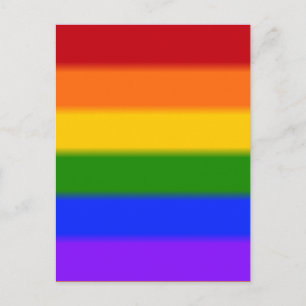 Cartão Postal Sinalizador de Orgulho gay de queda