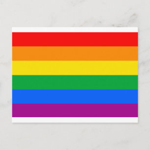 Cartão Postal Sinalizador de Orgulho gay tradicional
