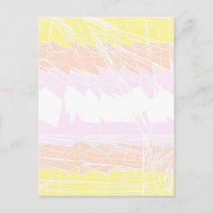 Cartão Postal Sinalizador de Orgulho Geométrico Abstrato Pangend