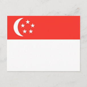 Cartão Postal Sinalizador de Singapura