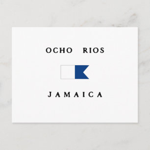 Cartão Postal Sinalizador de Unidade Alpha do Ocho Rios Jamaica