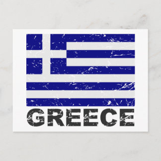 Cartão Postal Sinalizador de Vintage da grécia
