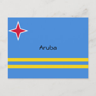 Cartão Postal Sinalizador do Design Personalizado de Aruba