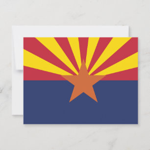 Cartão Postal Sinalizador do Estado da arizona Estrela de Cobre