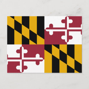 Cartão Postal Sinalizador do Estado de Maryland