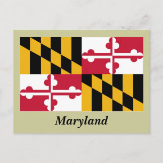Cartão Postal Sinalizador do Estado de Maryland