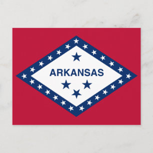 Cartão Postal Sinalizador do Estado do Arkansas