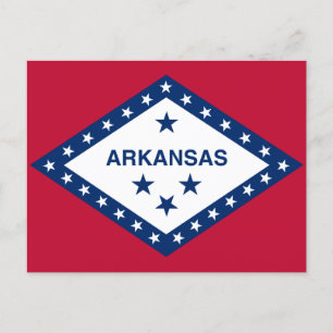 Cartão Postal Sinalizador do Estado do Arkansas