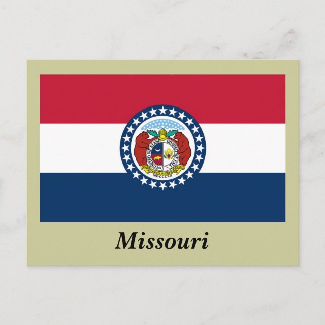 Cartão Postal Sinalizador do Estado do Missouri (Frente)