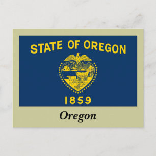 Cartão Postal Sinalizador do Estado do Oregon