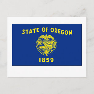 Cartão Postal Sinalizador do Estado do Oregon