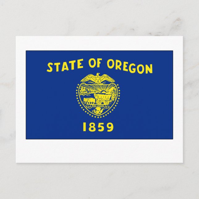 Cartão Postal Sinalizador do Estado do Oregon (Frente)