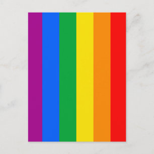 Cartão Postal Sinalizador do Orgulho Arco-Íris LGBTQ+