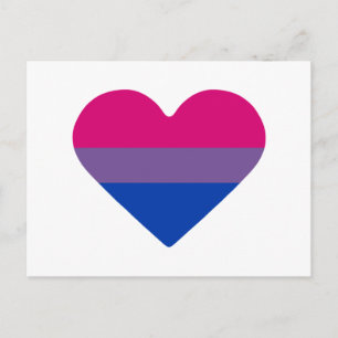 Cartão Postal Sinalizador do Orgulho Bissexual