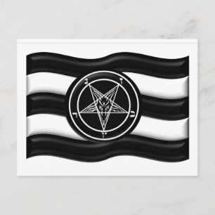 Cartão Postal Sinalizador do Orgulho de Baphomet
