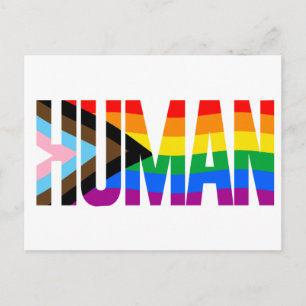 Cartão Postal Sinalizador do Orgulho de Inclusão Humana