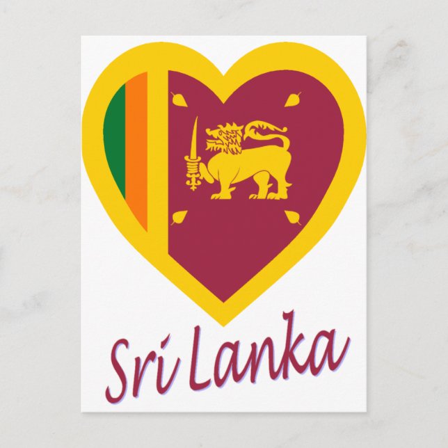 Cartão Postal Sinalizador do Sri Lanka (Frente)