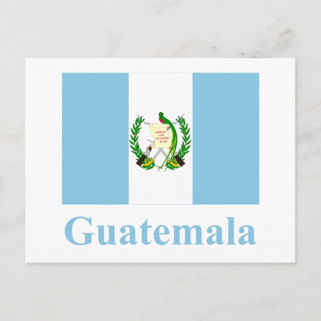 Cartão Postal Sinalizador Guatemala com nome (Frente)