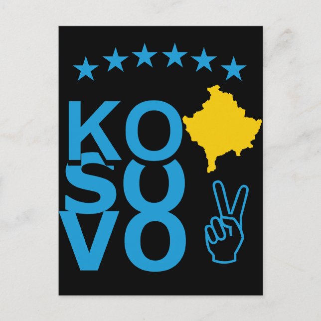 Cartão Postal Sinalizador KoSoVo (Frente)