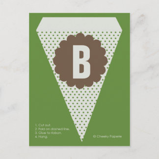 Cartão Postal Sinalizador Lâmpago Woodland