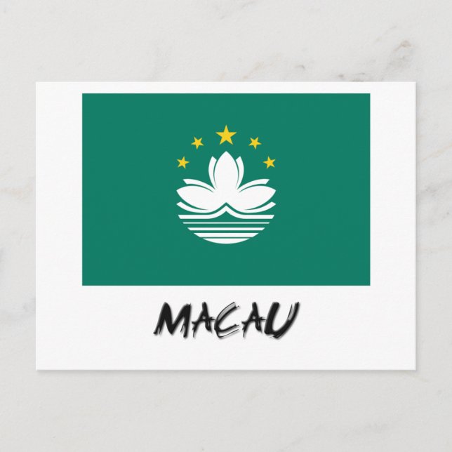 Cartão Postal Sinalizador Macau (Frente)