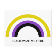 Sinalizador Não Binário de Orgulho Não Binário do 