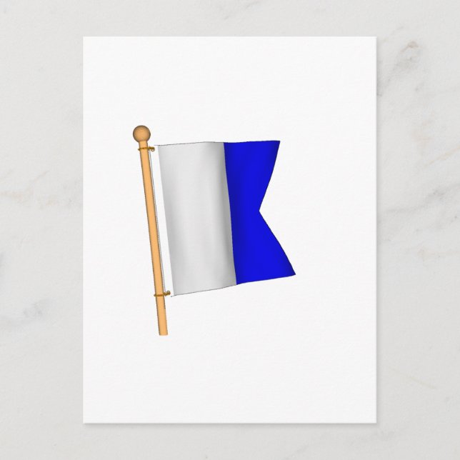 Cartão Postal Sinalizador náutico 'A' (Frente)