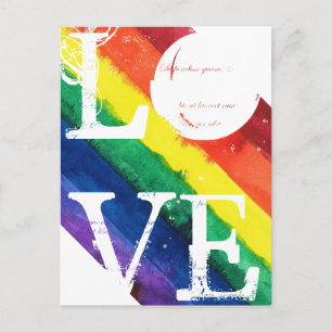 Cartão Postal Sinalizador orgulho gay Arco-Íris