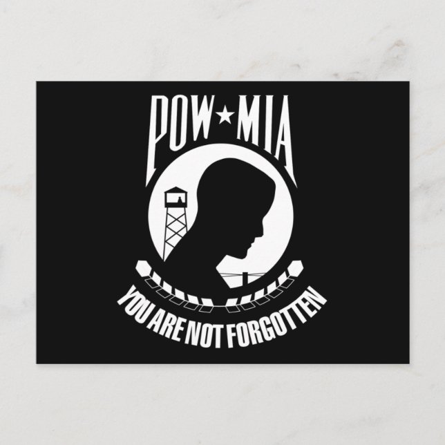 Cartão Postal Sinalizador POW MIA (Frente)