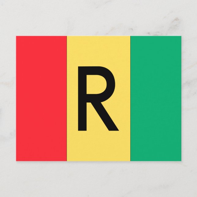 Cartão Postal Sinalizador Ruanda (Frente)