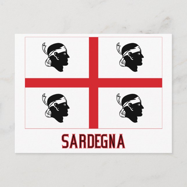 Cartão Postal Sinalizador Sardegna com nome (Frente)