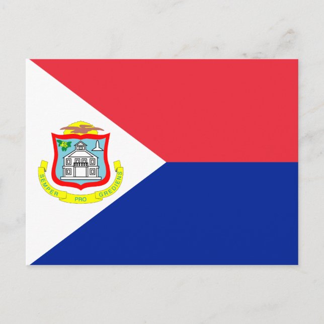 Cartão Postal Sinalizador Sint Maarten (Frente)