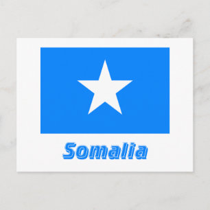 Cartão Postal Sinalizador Somália com Nome