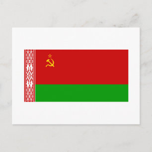Cartão Postal Sinalizador SSR bielorusso